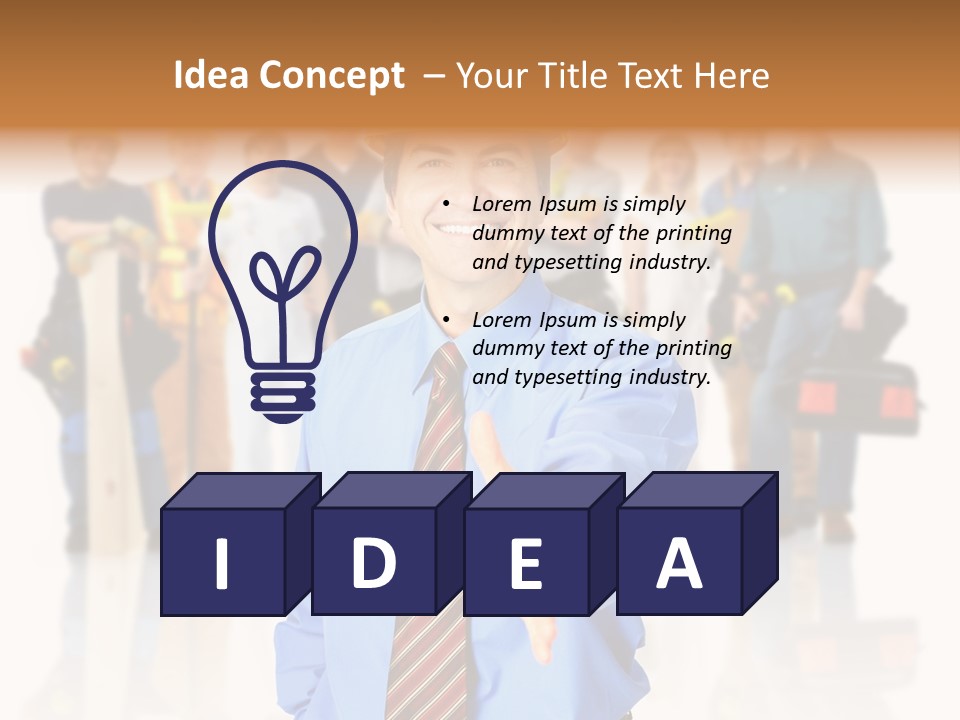 Technical Renewal Men PowerPoint Template