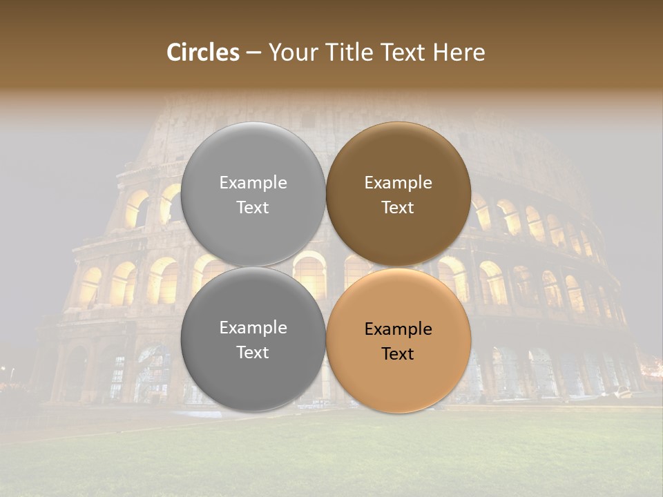 Amphitheater Gladiator Empire PowerPoint Template