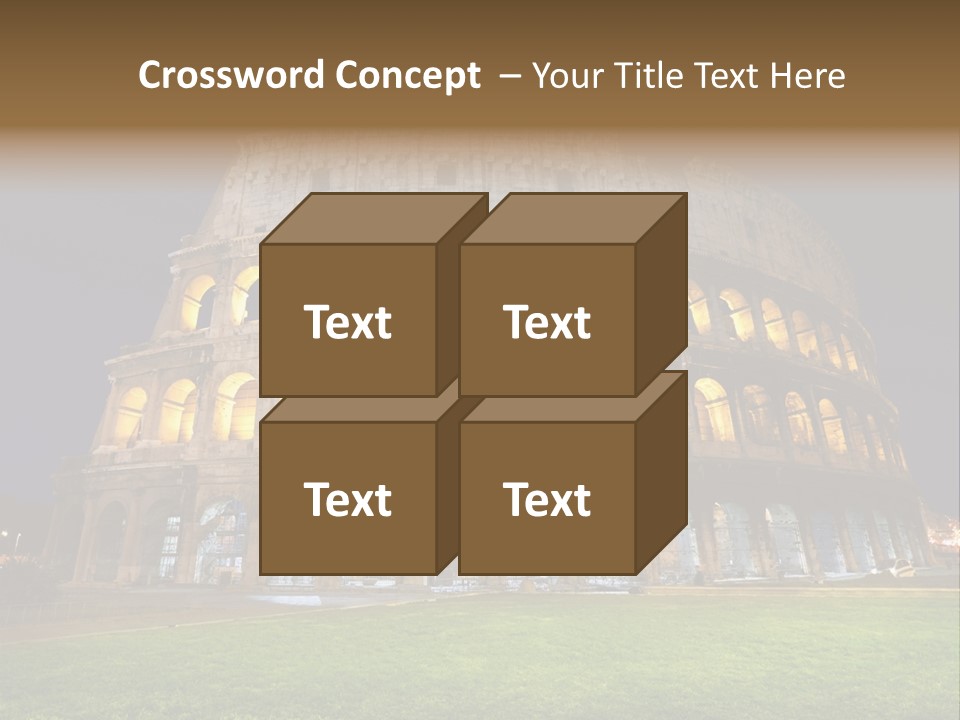 Amphitheater Gladiator Empire PowerPoint Template