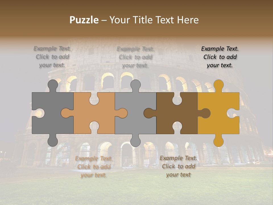 Amphitheater Gladiator Empire PowerPoint Template