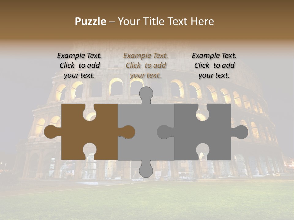 Amphitheater Gladiator Empire PowerPoint Template