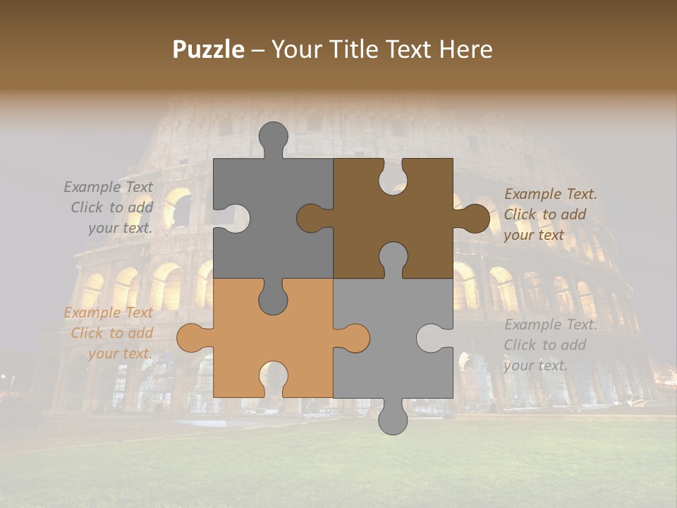 Amphitheater Gladiator Empire PowerPoint Template