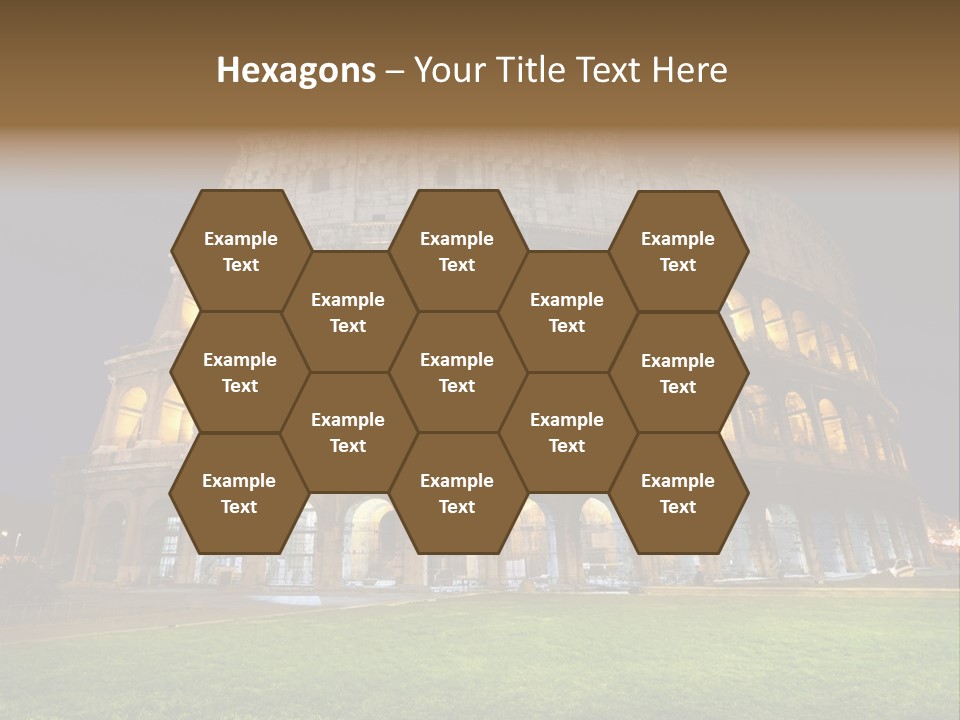 Amphitheater Gladiator Empire PowerPoint Template