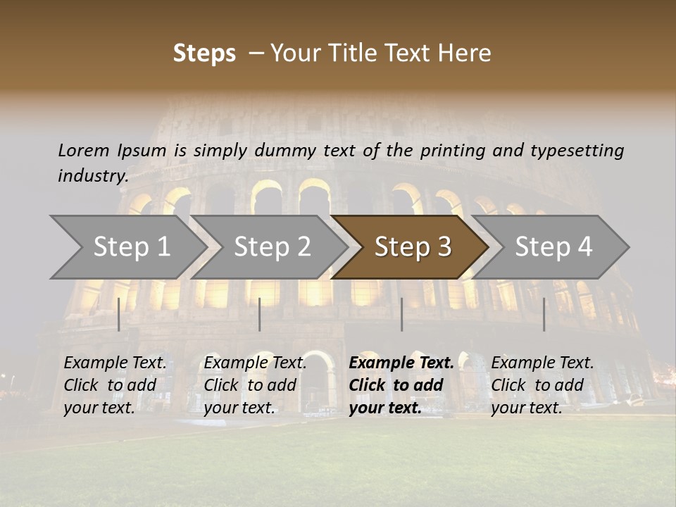 Amphitheater Gladiator Empire PowerPoint Template