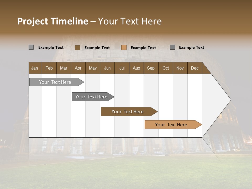 Amphitheater Gladiator Empire PowerPoint Template