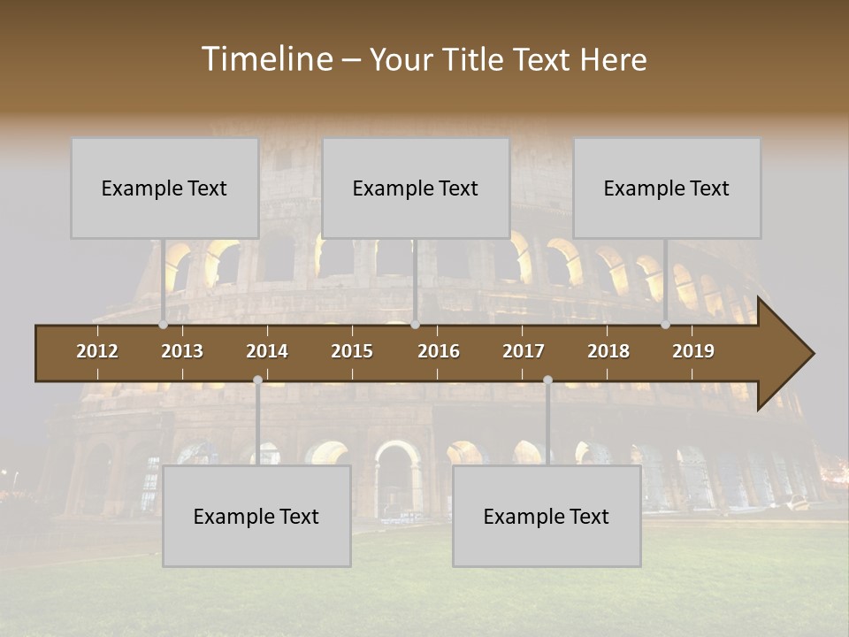 Amphitheater Gladiator Empire PowerPoint Template
