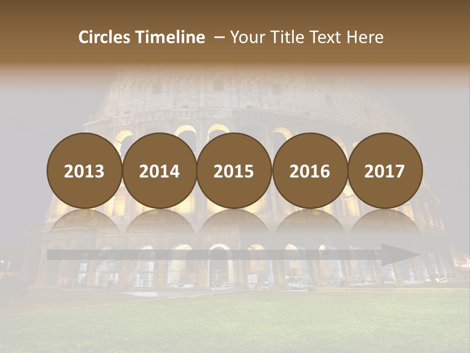 Amphitheater Gladiator Empire PowerPoint Template