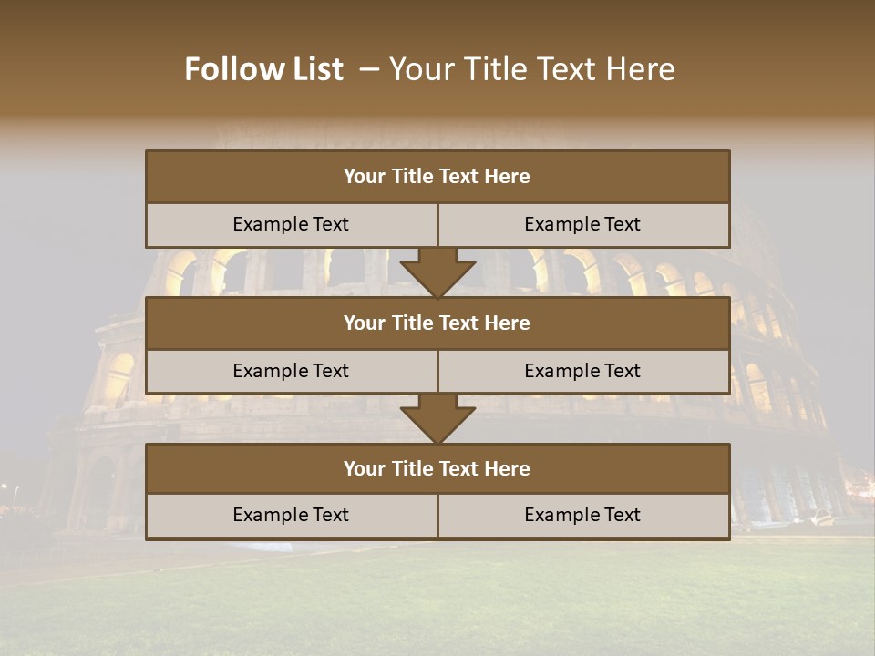 Amphitheater Gladiator Empire PowerPoint Template