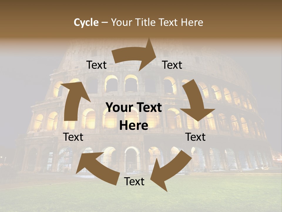 Amphitheater Gladiator Empire PowerPoint Template