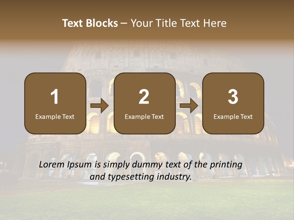 Amphitheater Gladiator Empire PowerPoint Template