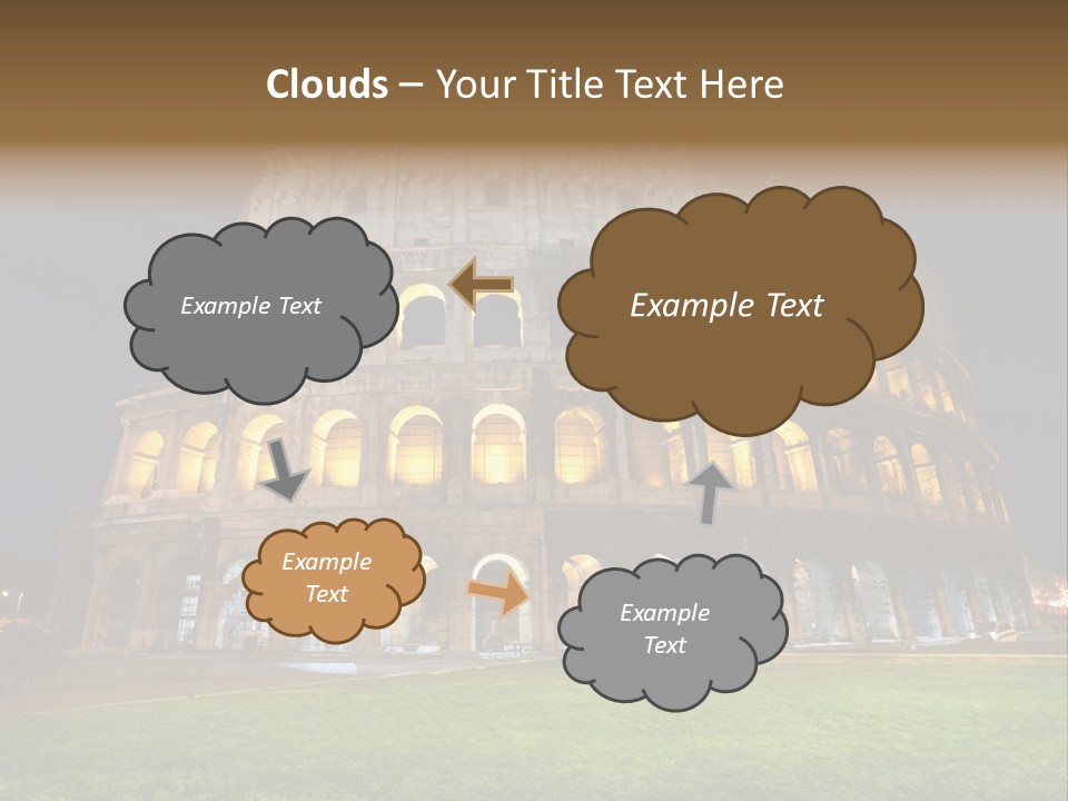 Amphitheater Gladiator Empire PowerPoint Template