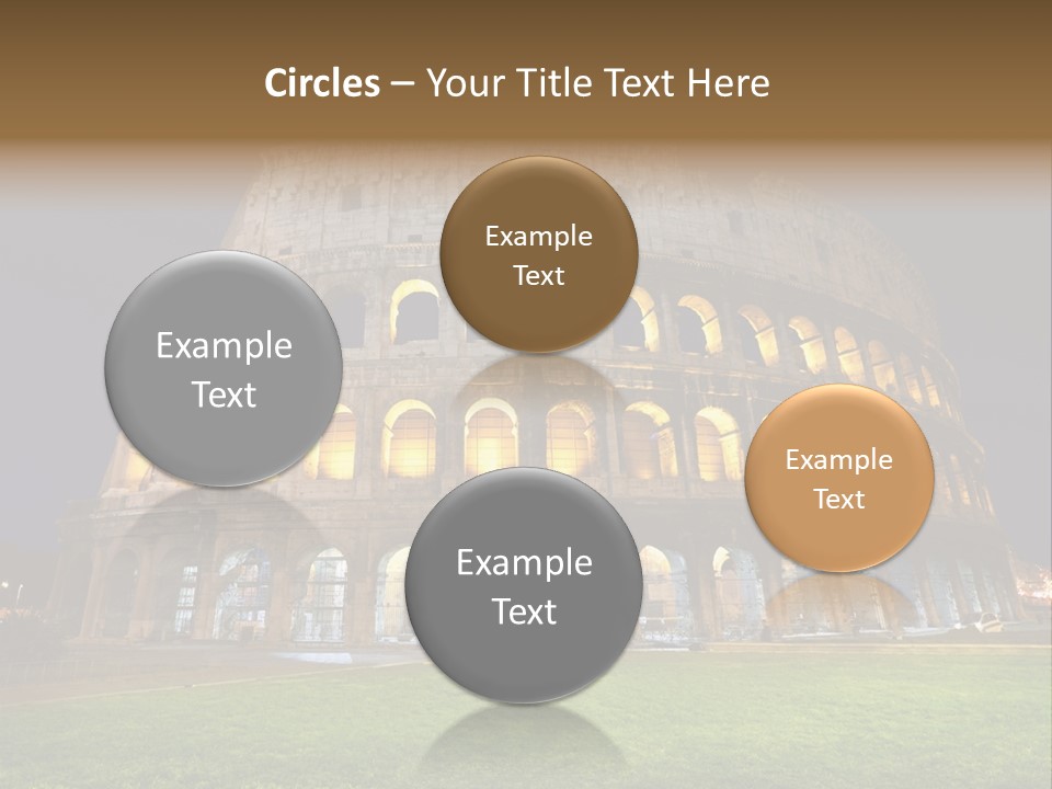 Amphitheater Gladiator Empire PowerPoint Template