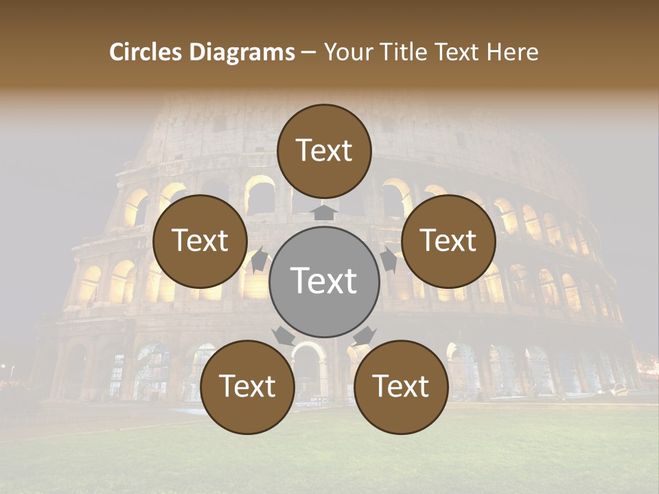 Amphitheater Gladiator Empire PowerPoint Template