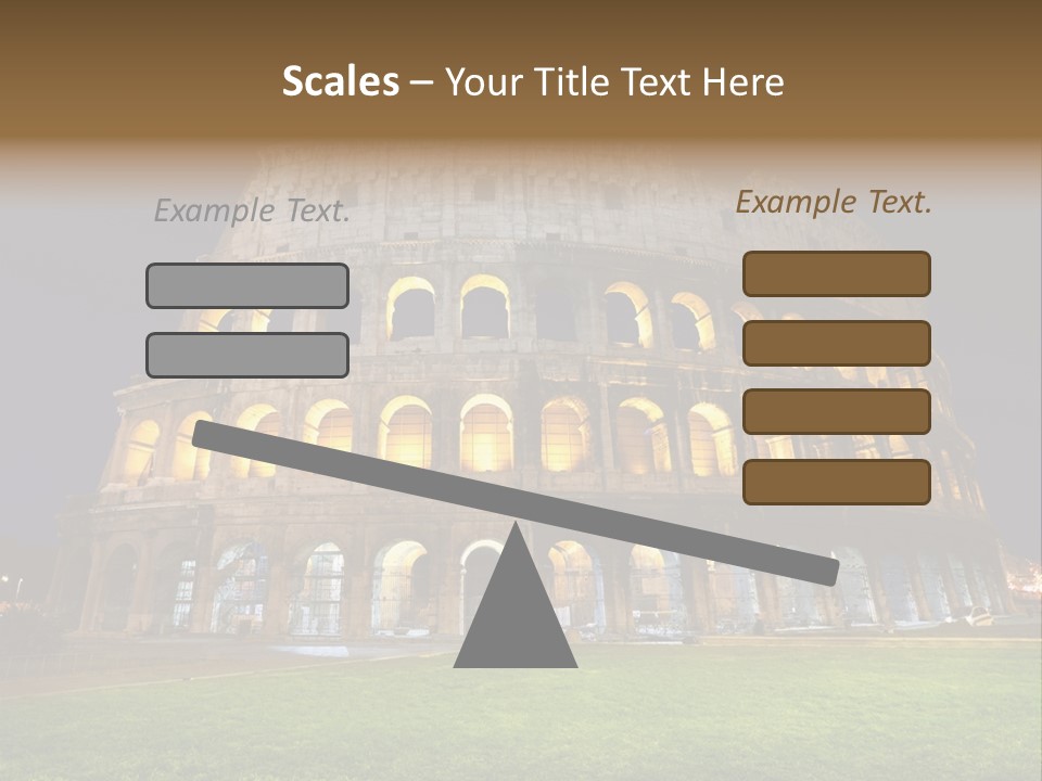 Amphitheater Gladiator Empire PowerPoint Template