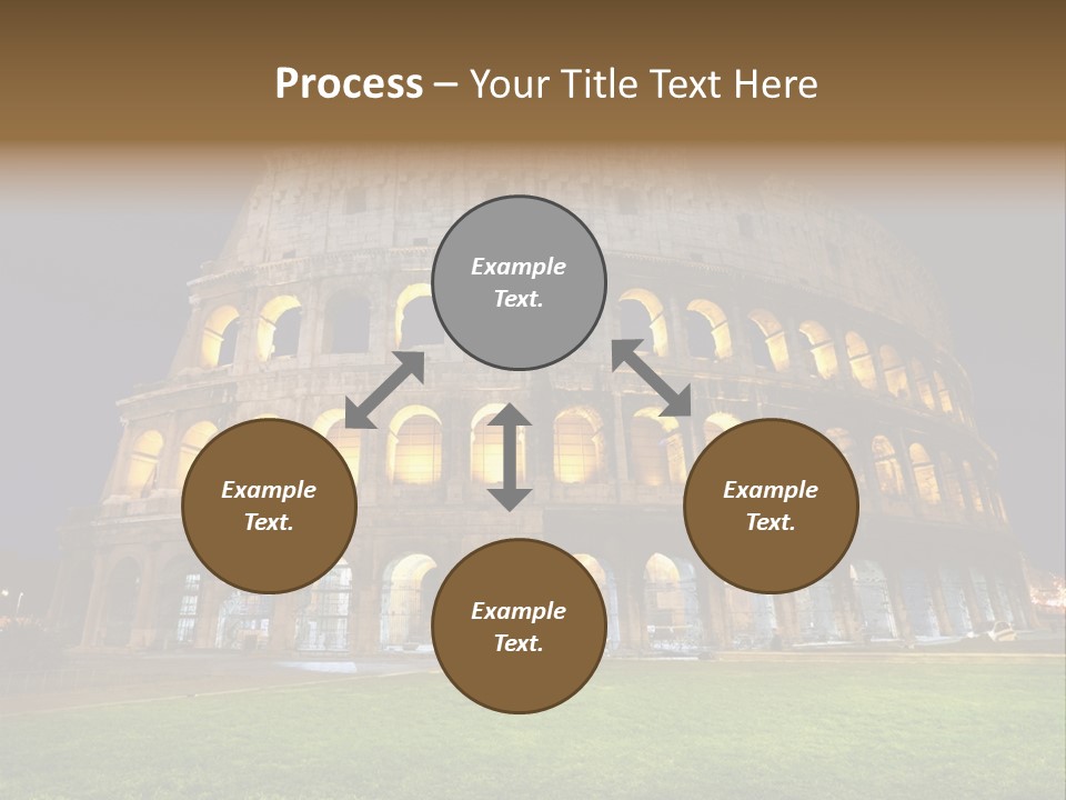 Amphitheater Gladiator Empire PowerPoint Template