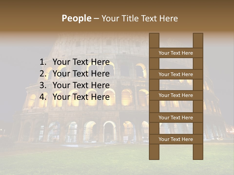 Amphitheater Gladiator Empire PowerPoint Template