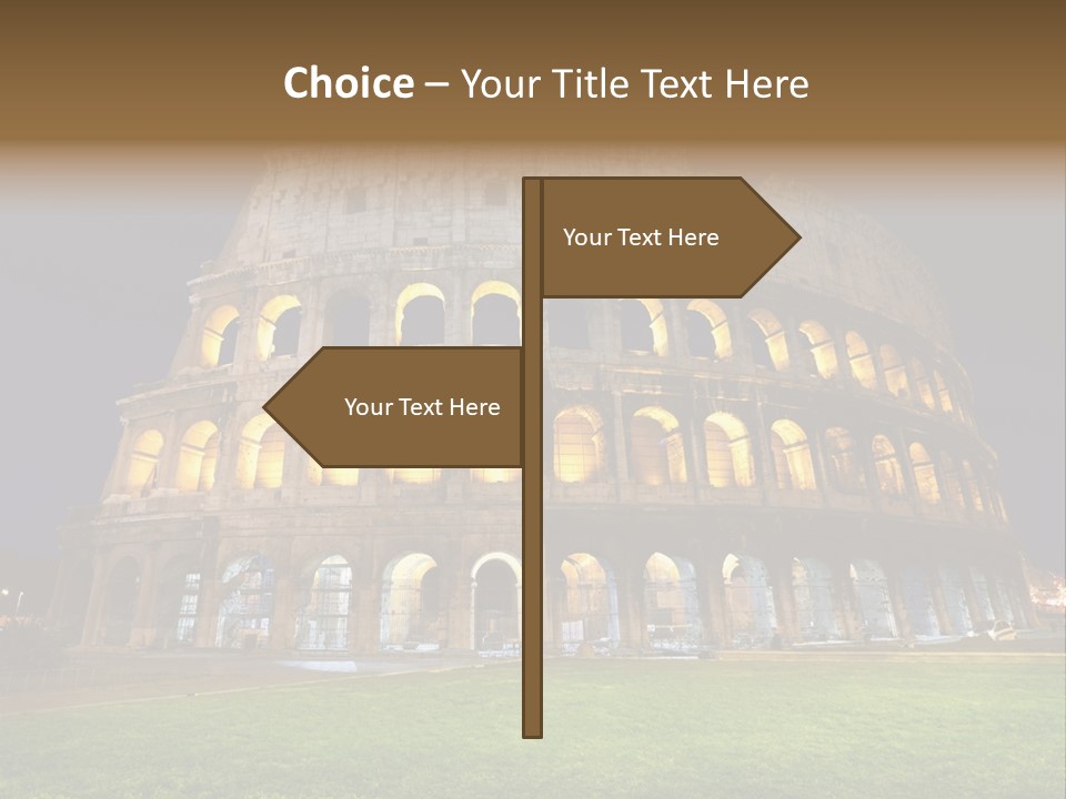 Amphitheater Gladiator Empire PowerPoint Template