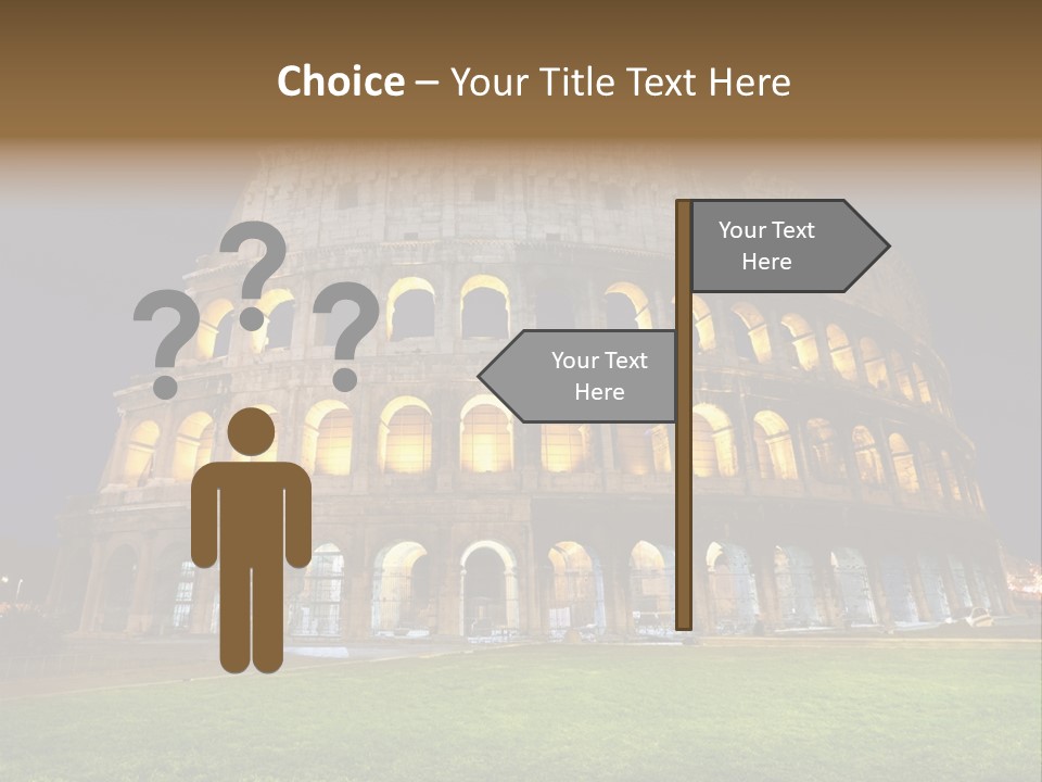 Amphitheater Gladiator Empire PowerPoint Template