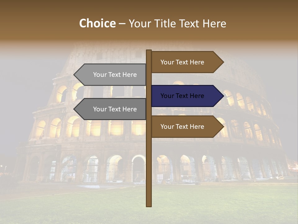 Amphitheater Gladiator Empire PowerPoint Template