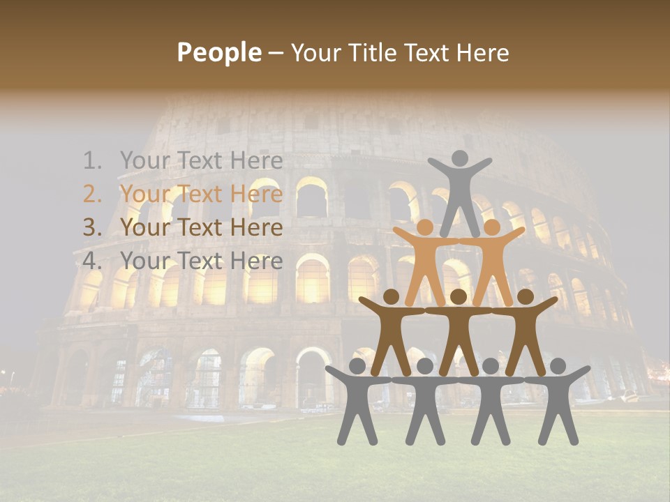 Amphitheater Gladiator Empire PowerPoint Template