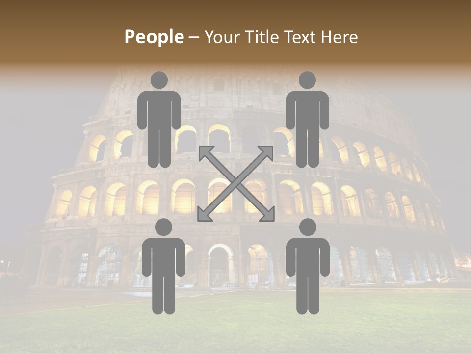 Amphitheater Gladiator Empire PowerPoint Template