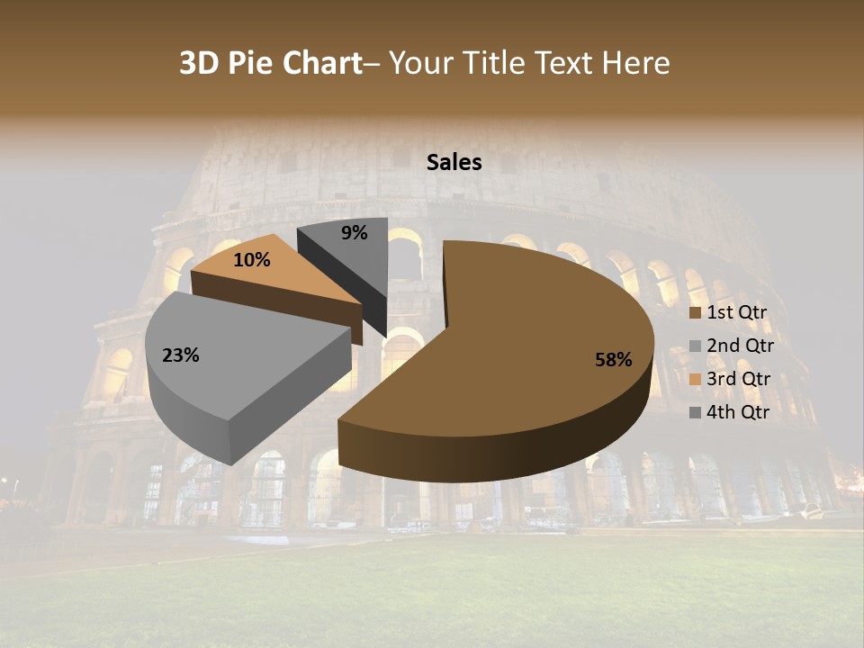 Amphitheater Gladiator Empire PowerPoint Template