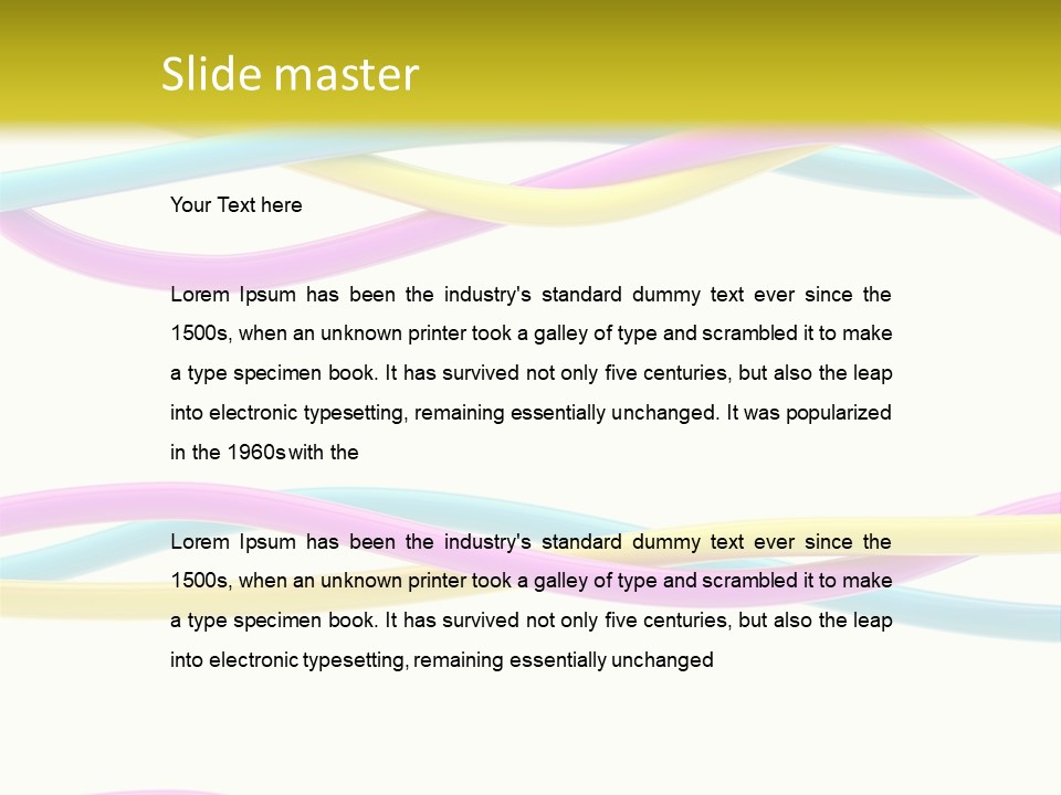 New Paint Stripes PowerPoint Template