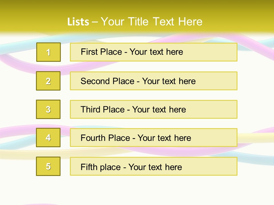 New Paint Stripes PowerPoint Template