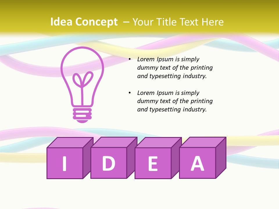 New Paint Stripes PowerPoint Template