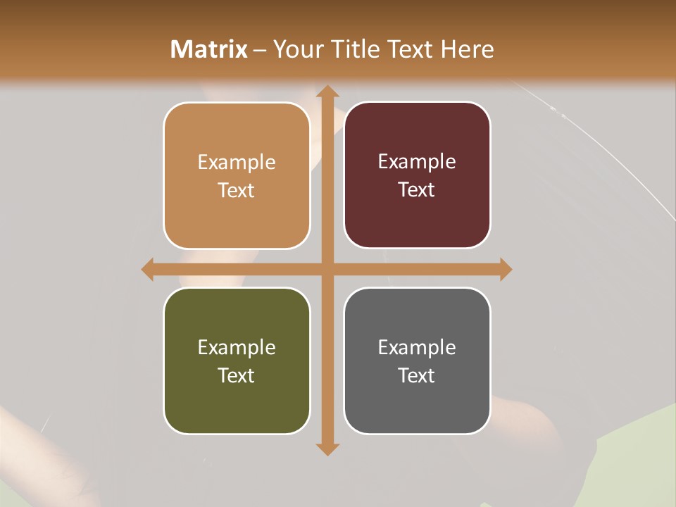 Model Attractive Portrait PowerPoint Template