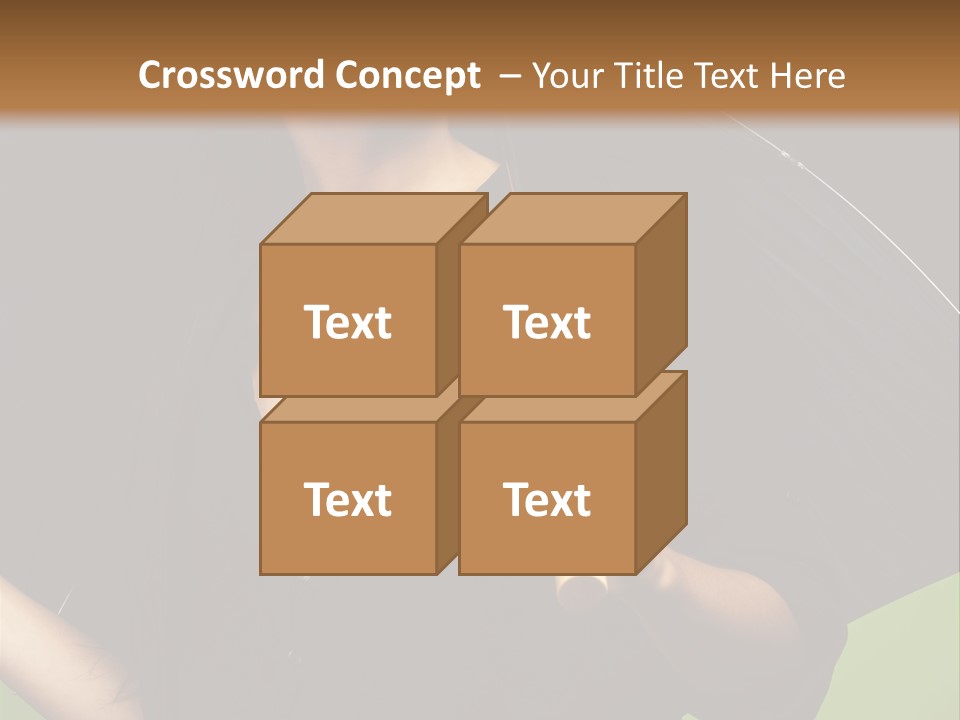 Model Attractive Portrait PowerPoint Template