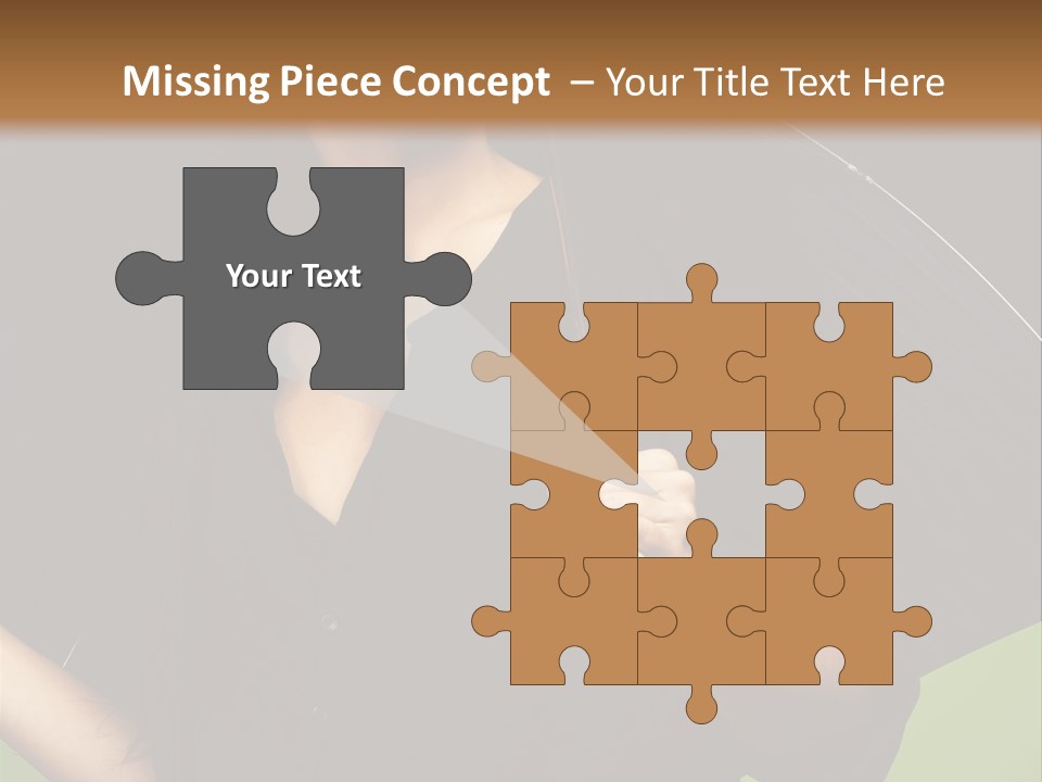 Model Attractive Portrait PowerPoint Template