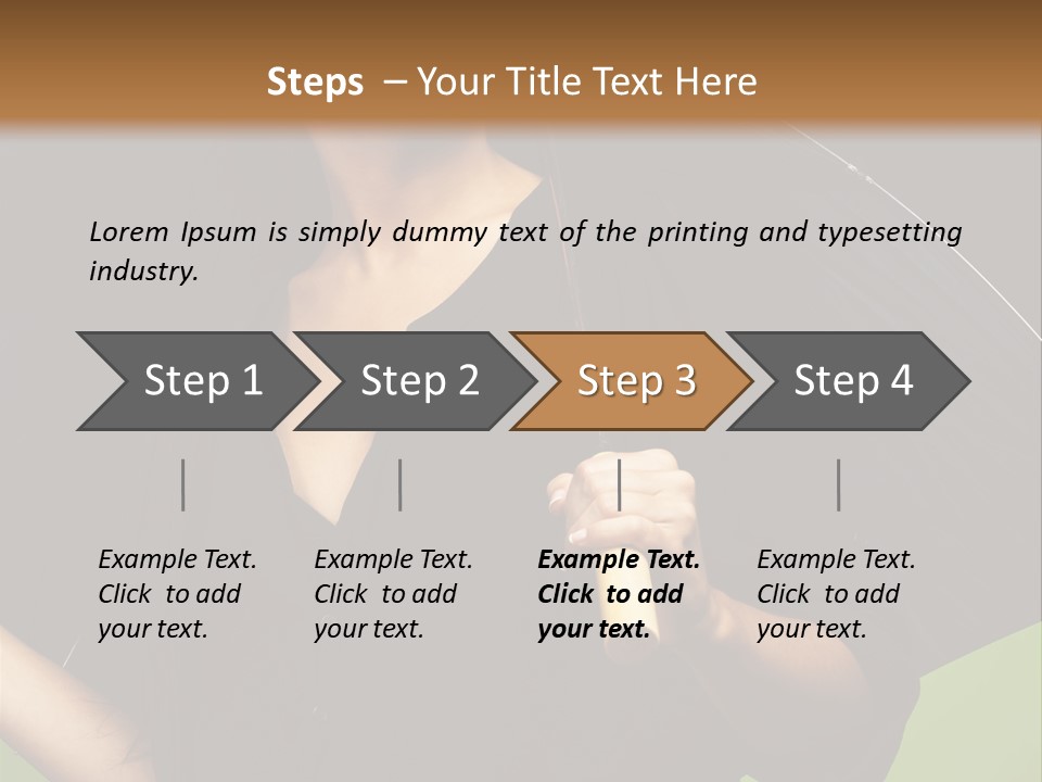Model Attractive Portrait PowerPoint Template