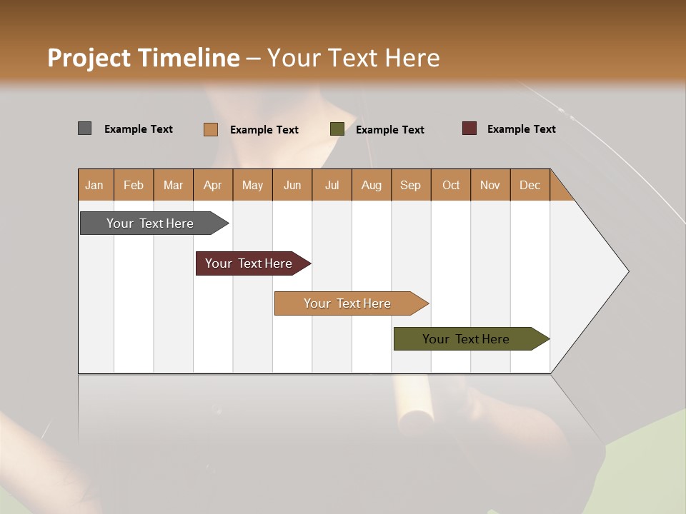 Model Attractive Portrait PowerPoint Template