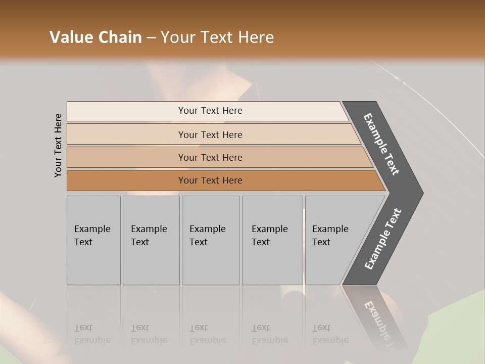 Model Attractive Portrait PowerPoint Template