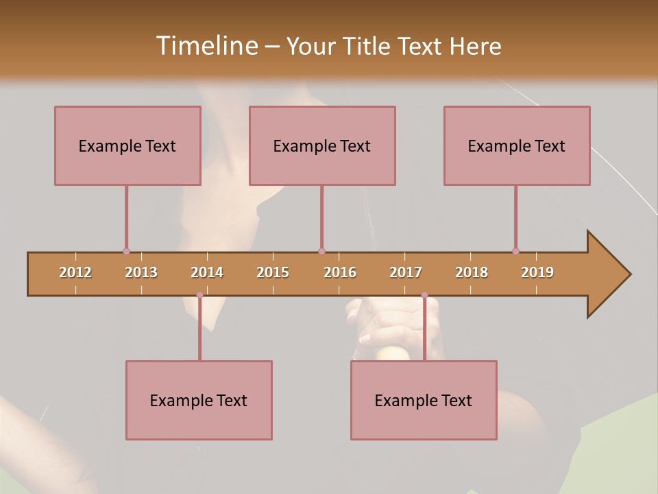 Model Attractive Portrait PowerPoint Template