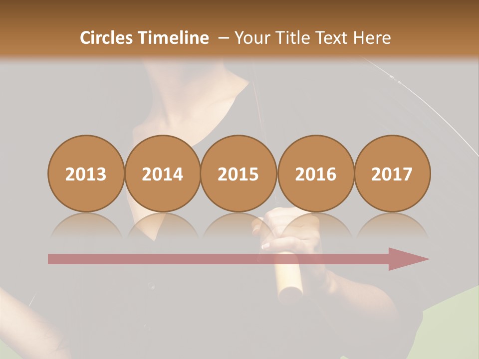 Model Attractive Portrait PowerPoint Template