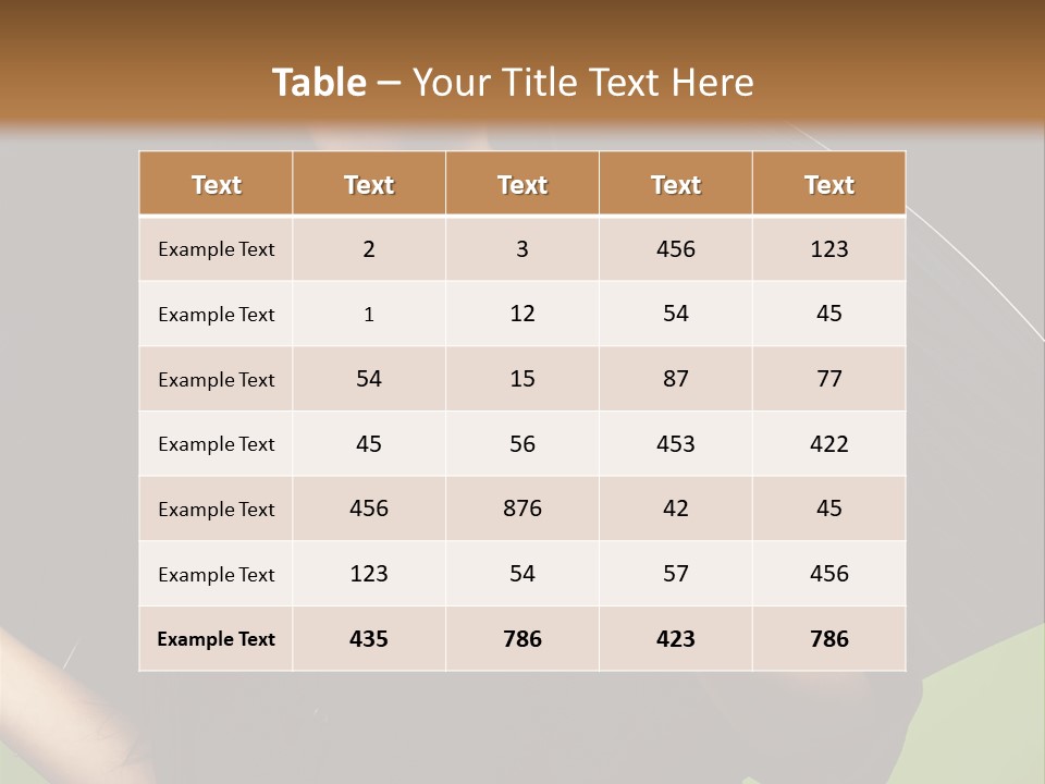 Model Attractive Portrait PowerPoint Template