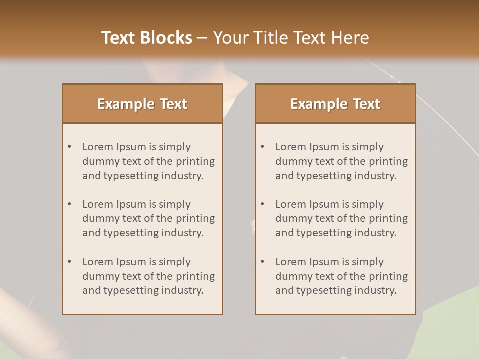 Model Attractive Portrait PowerPoint Template