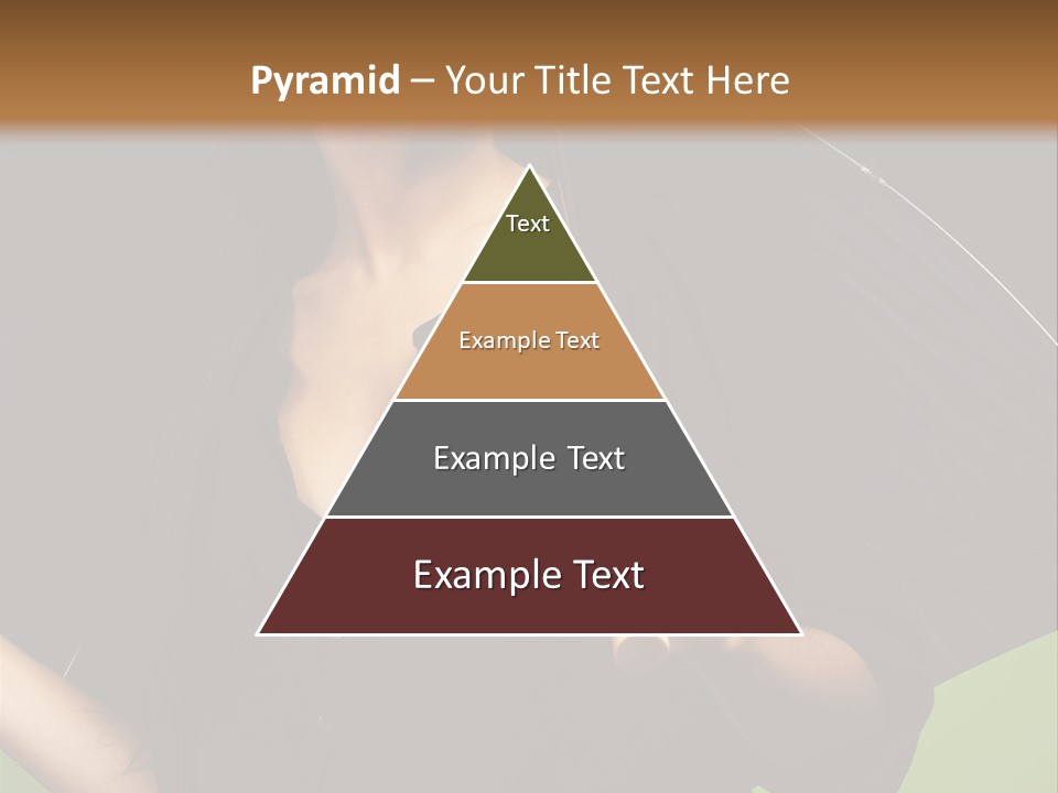 Model Attractive Portrait PowerPoint Template