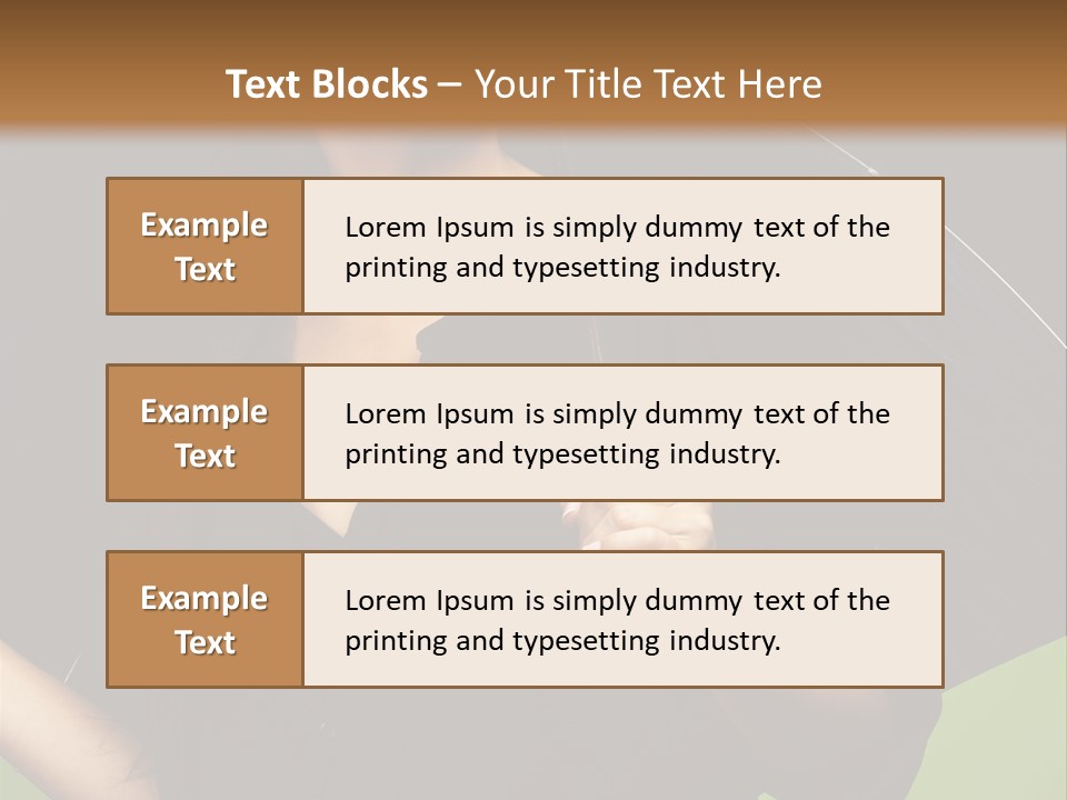 Model Attractive Portrait PowerPoint Template