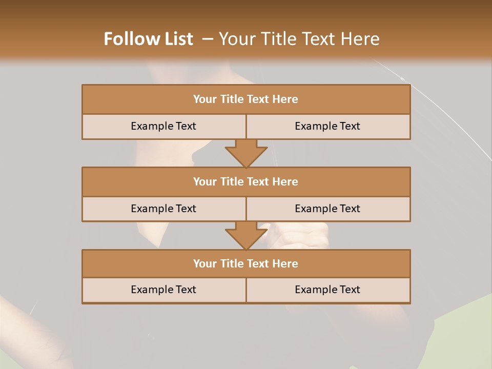 Model Attractive Portrait PowerPoint Template