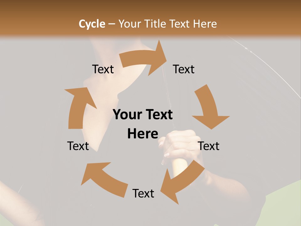 Model Attractive Portrait PowerPoint Template