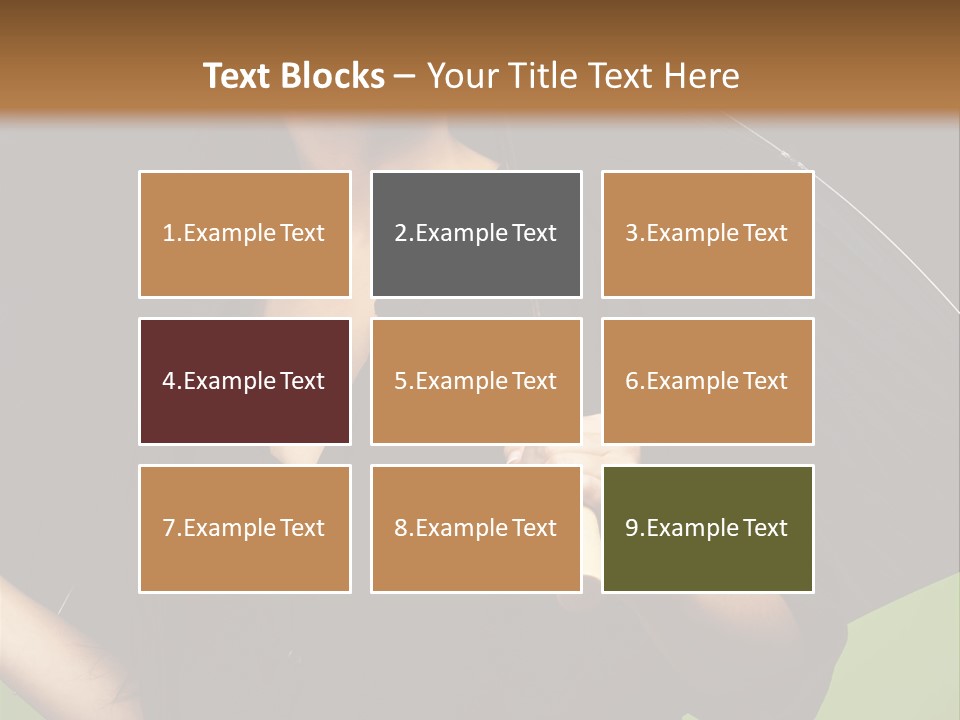 Model Attractive Portrait PowerPoint Template