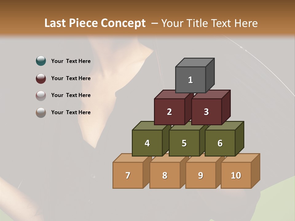 Model Attractive Portrait PowerPoint Template