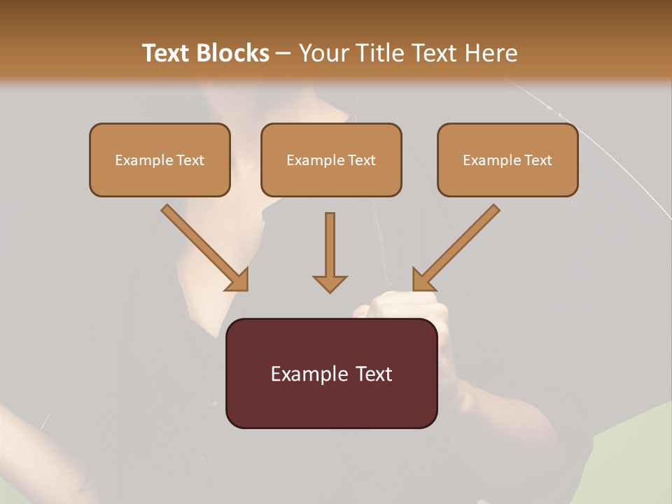 Model Attractive Portrait PowerPoint Template