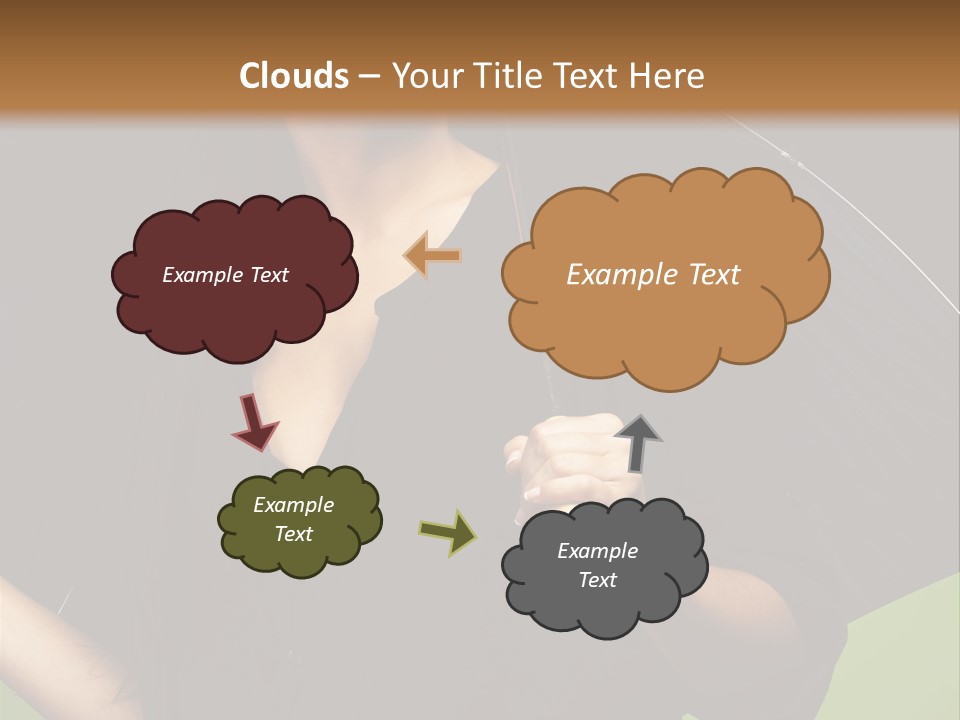 Model Attractive Portrait PowerPoint Template