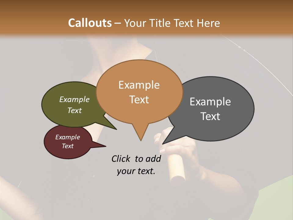 Model Attractive Portrait PowerPoint Template