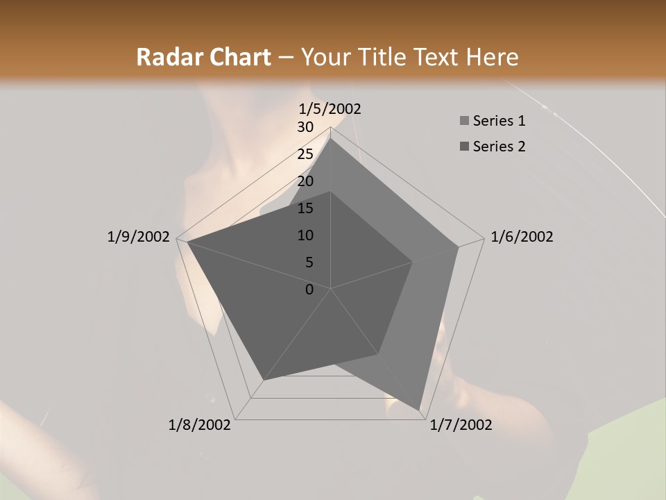 Model Attractive Portrait PowerPoint Template