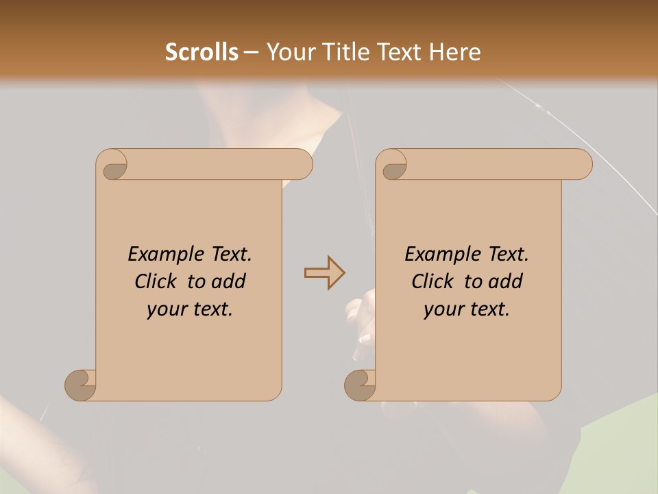 Model Attractive Portrait PowerPoint Template